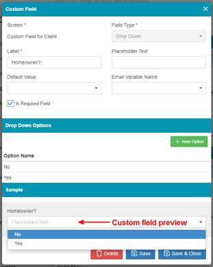 custom field client 2